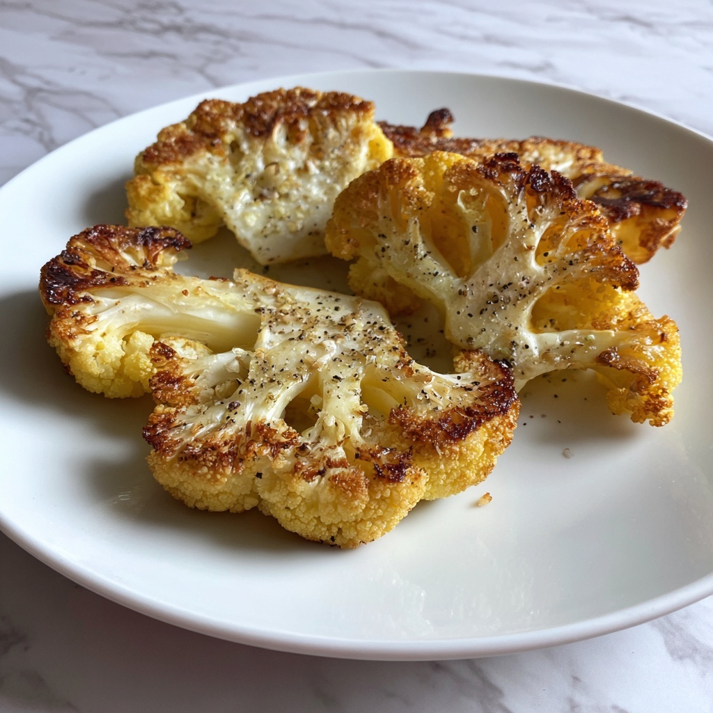 Crispy Baked Cauliflower Steaks Recipe - Recipe Image
