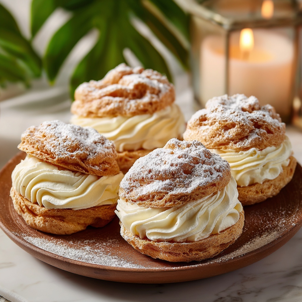 Luscious Passionfruit Cream Puffs Recipe - Recipe Image