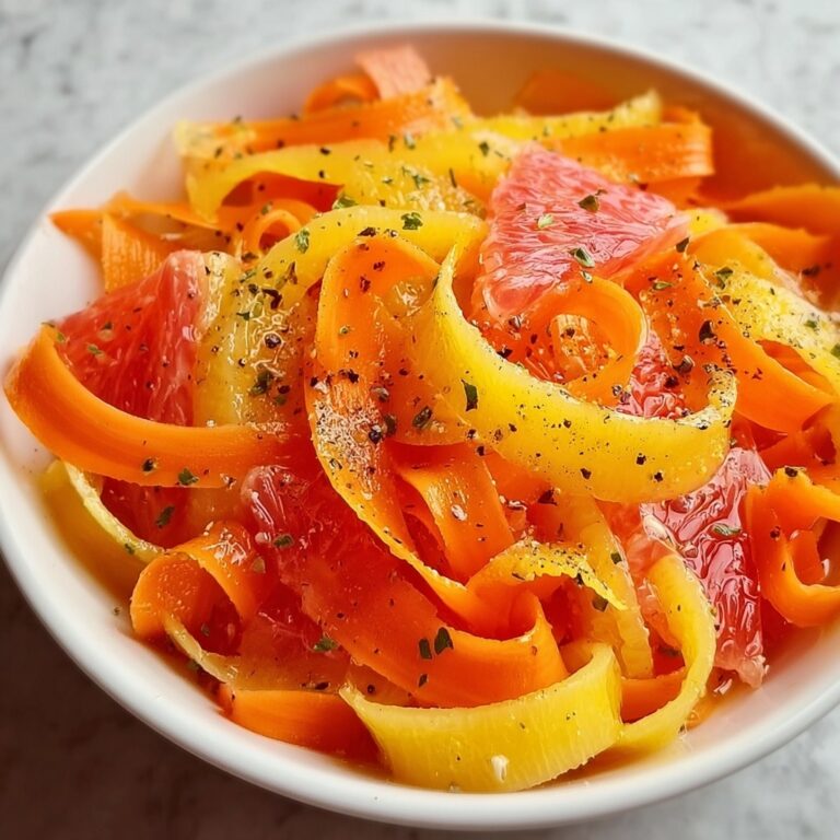 Maple Citrus Carrot Ribbon Salad Recipe