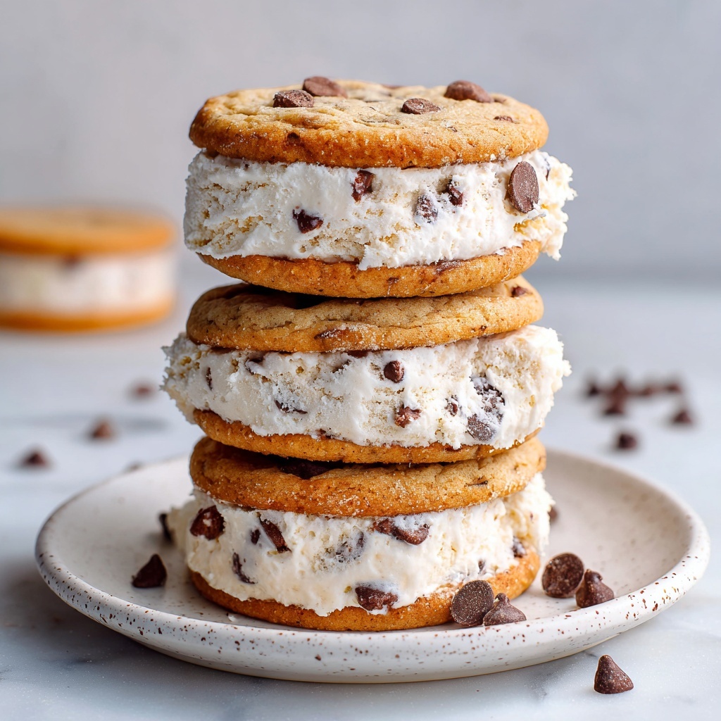 Cookie Ice Cream Sandwiches (Homemade Chipwich) Recipe - Recipe Image