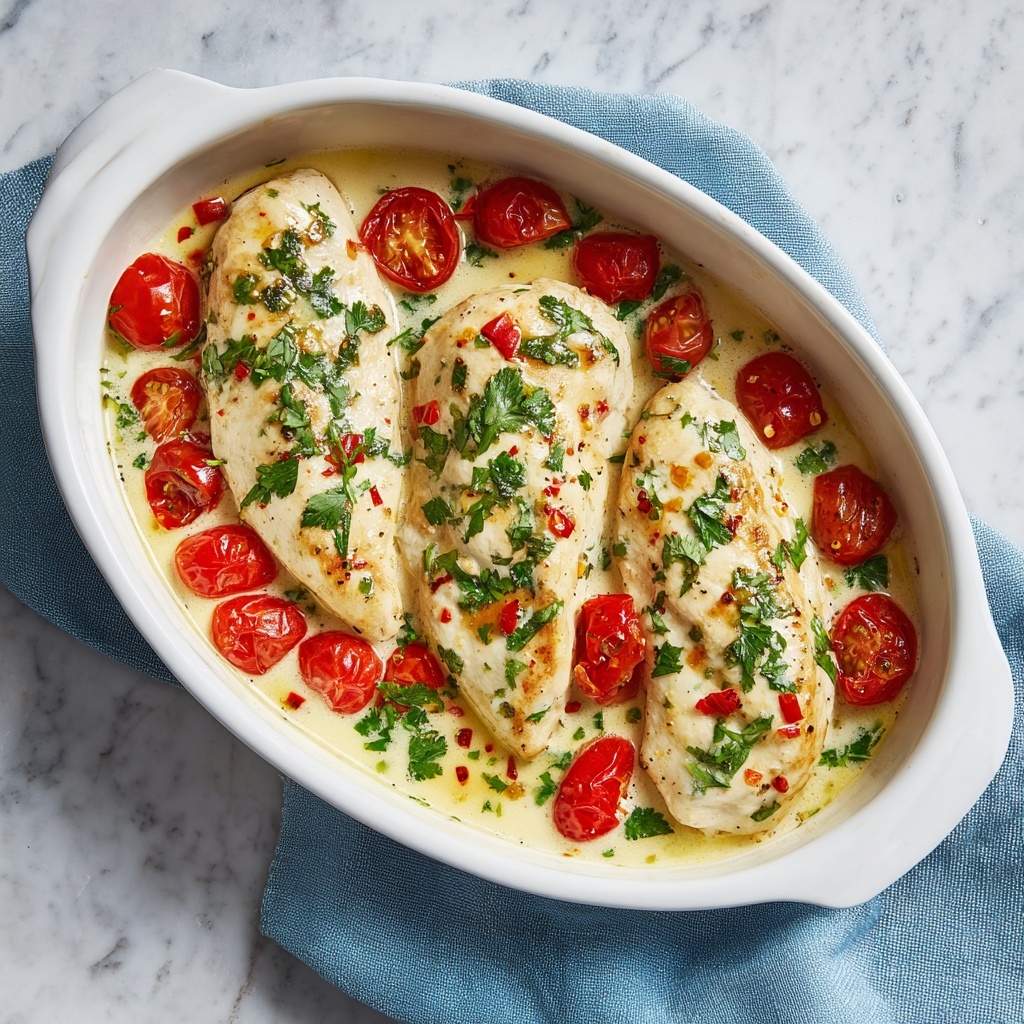 Baked Tuscan Chicken Breasts Recipe - Recipe Image