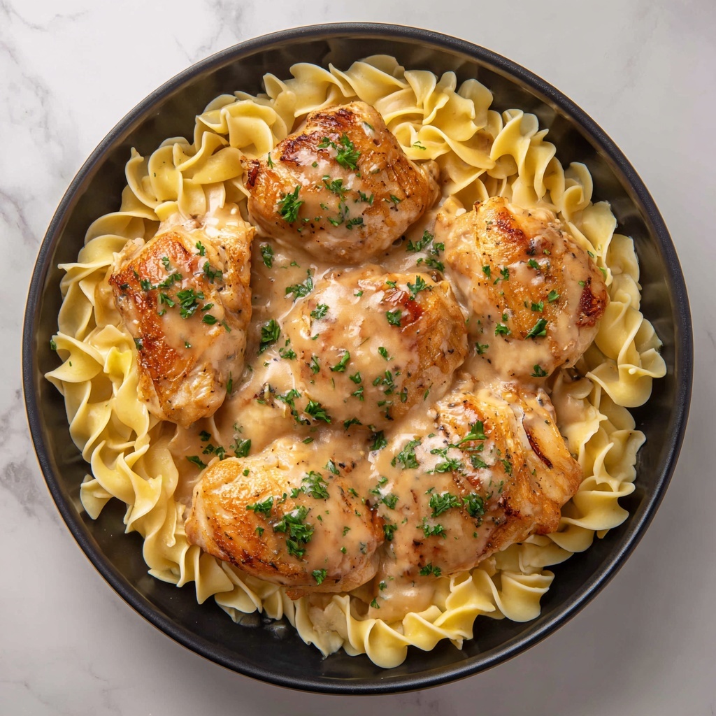 One-Pan Chicken with Buttered Noodles Recipe - Recipe Image