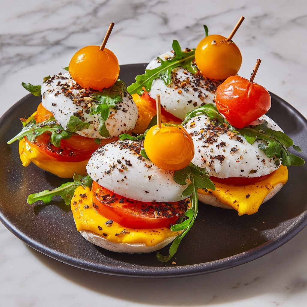 Devilled BLT Egg Sliders with Everything Bagel Seasoning Recipe - Recipe Image