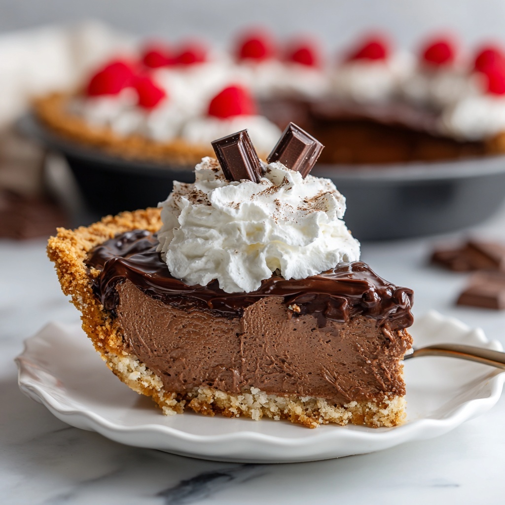 Keto Chocolate Pie Recipe - Recipe Image