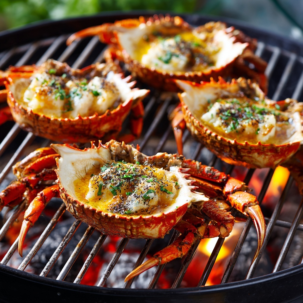 Grilled Blue Crabs with Zesty Butter for Ultimate Summer BBQ Recipe - Recipe Image