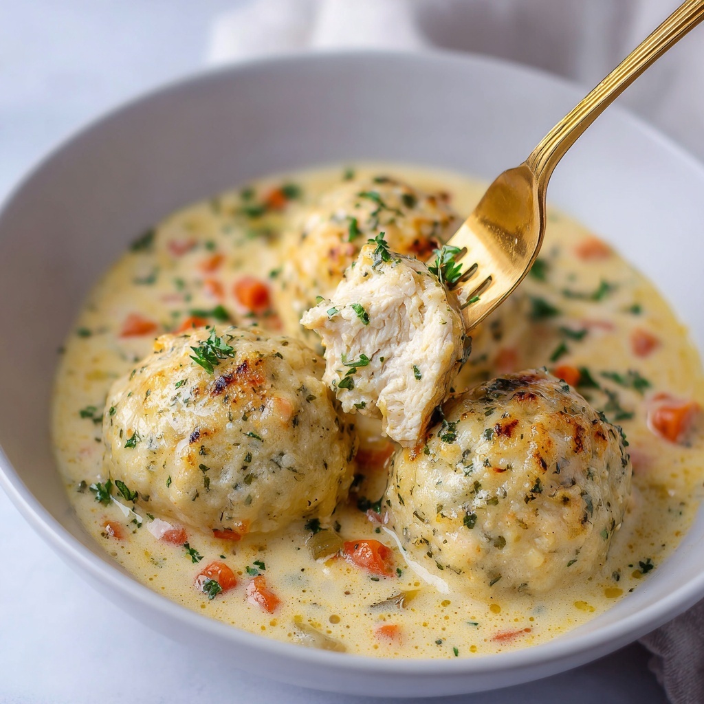 Creamy Chicken and Fluffy Dumplings Recipe - Recipe Image