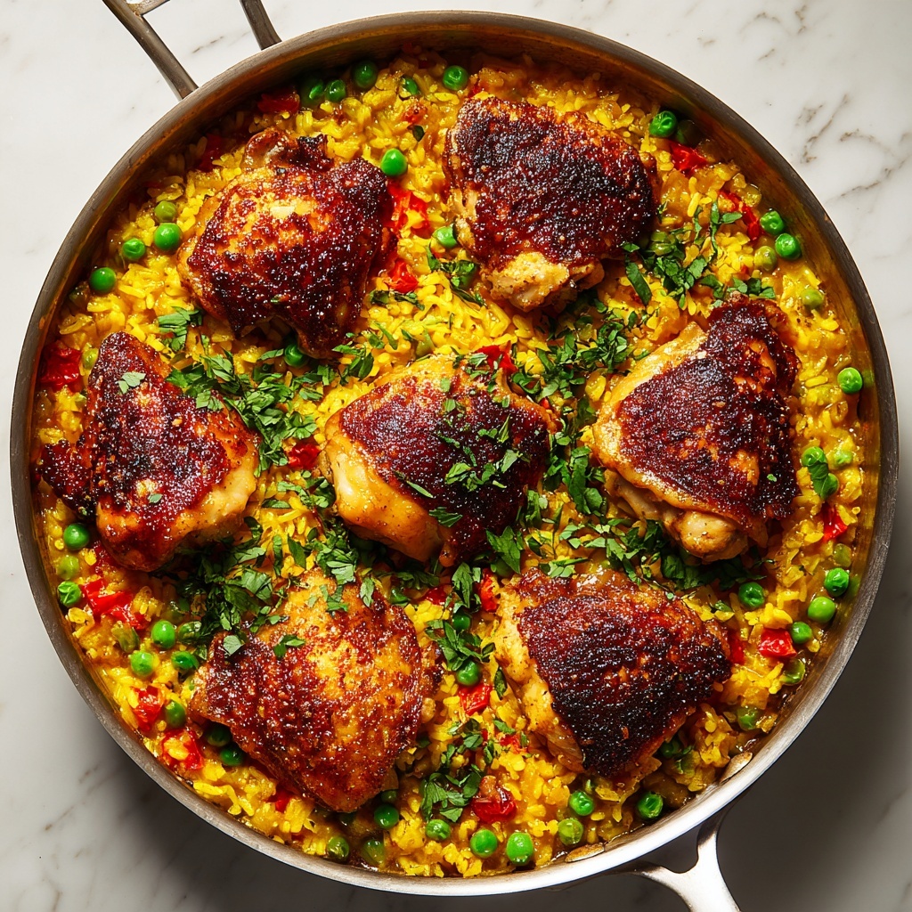 One-Pan Spanish Chicken and Rice Recipe - Recipe Image