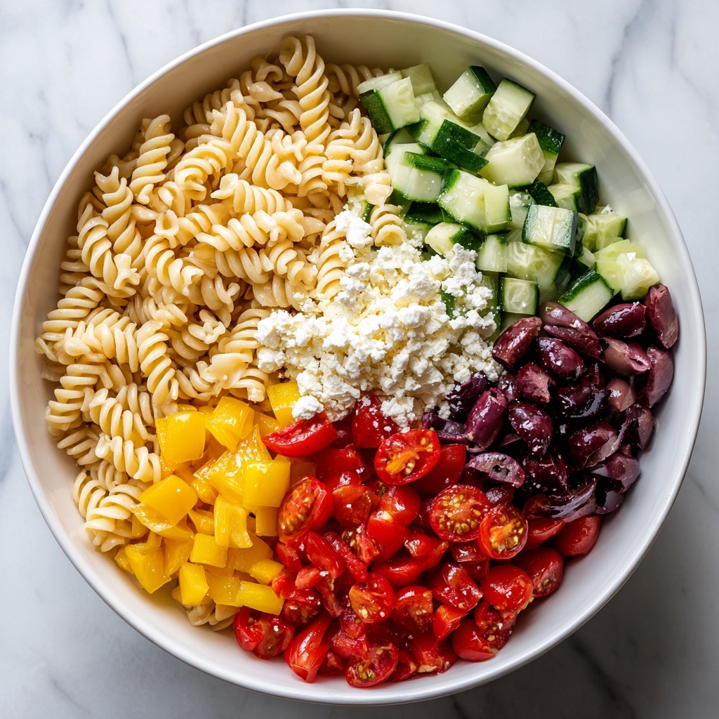 Vegetarian Italian Pasta Salad Recipe - Recipe Image