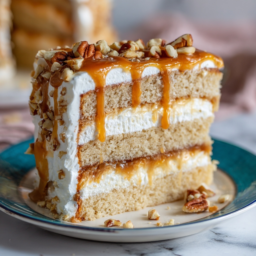 Creme Brulee Caramel Pecan Cake Recipe - Recipe Image