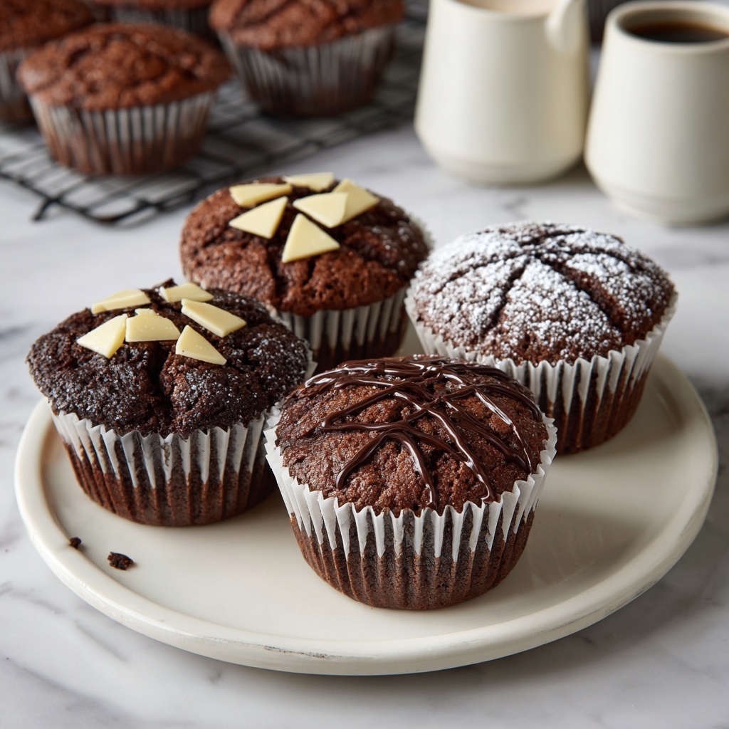 Double Chocolate Espresso Muffins Recipe - Recipe Image