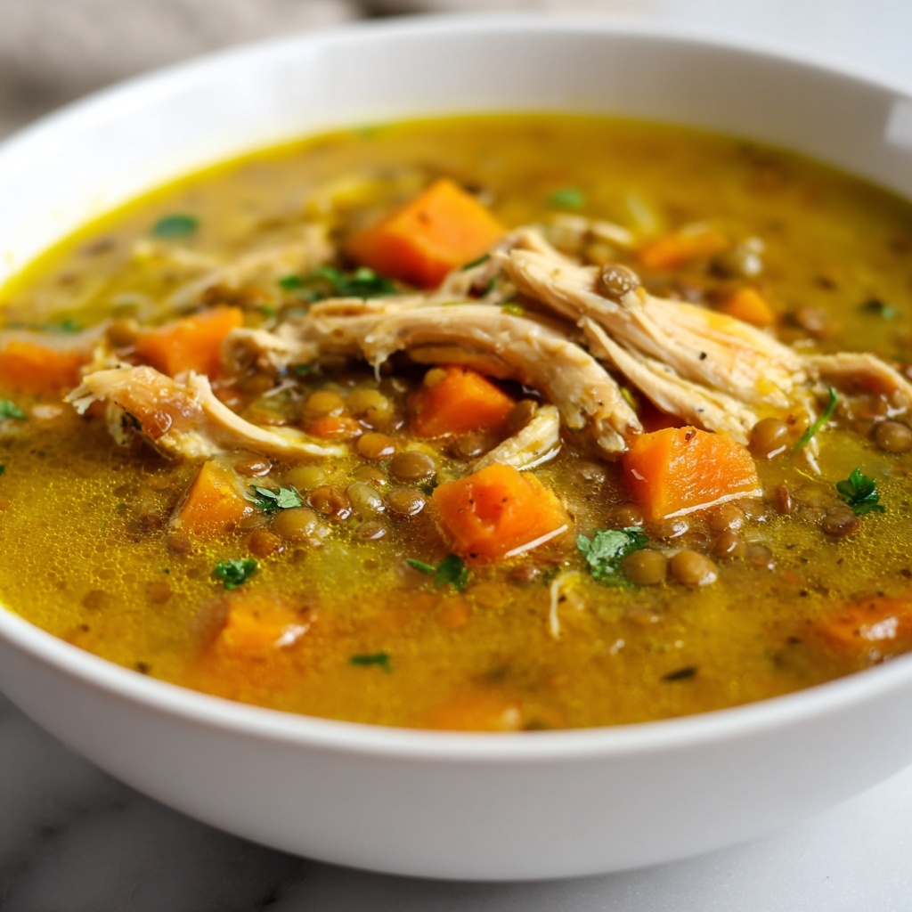 Slow Cooker Chicken and Lentil Soup: 5 Heartwarming Secrets Recipe - Recipe Image