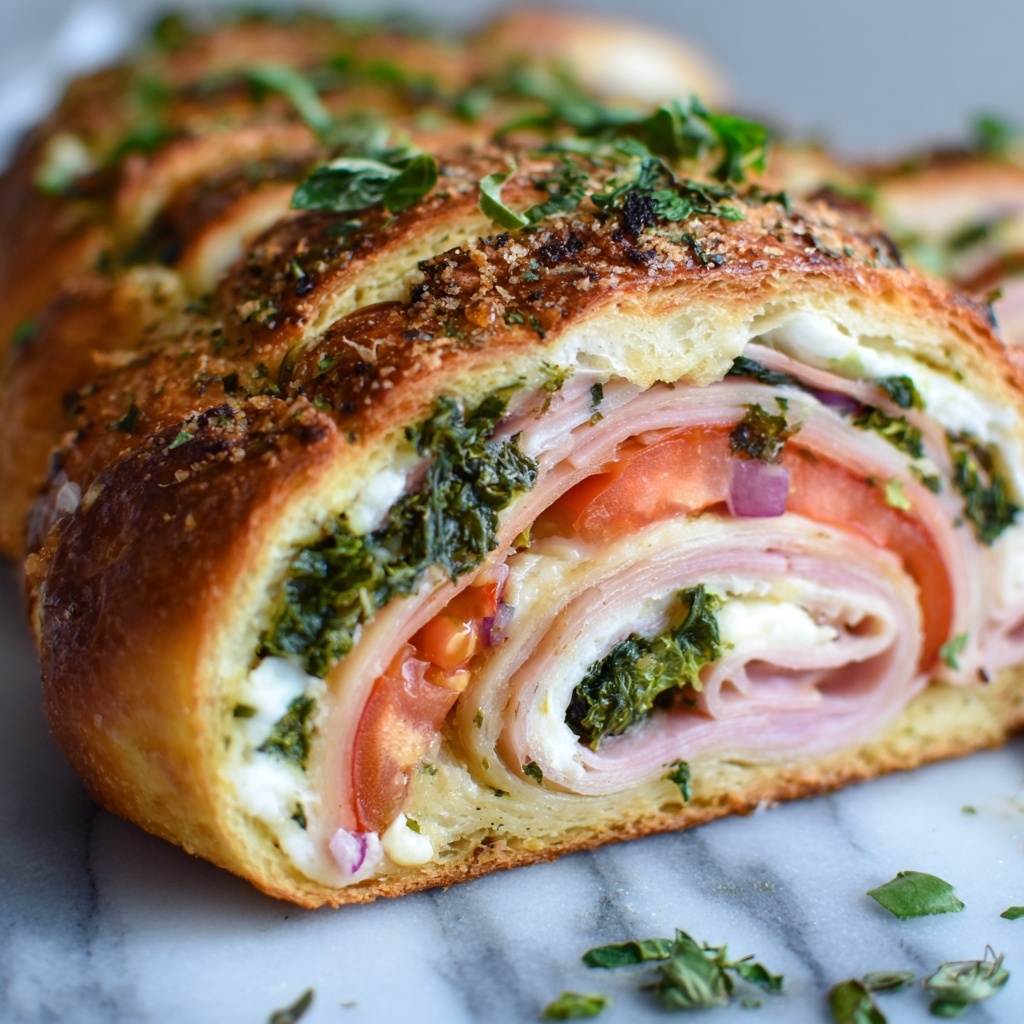 Pressed Italian Picnic Sandwich Loaf Recipe - Recipe Image