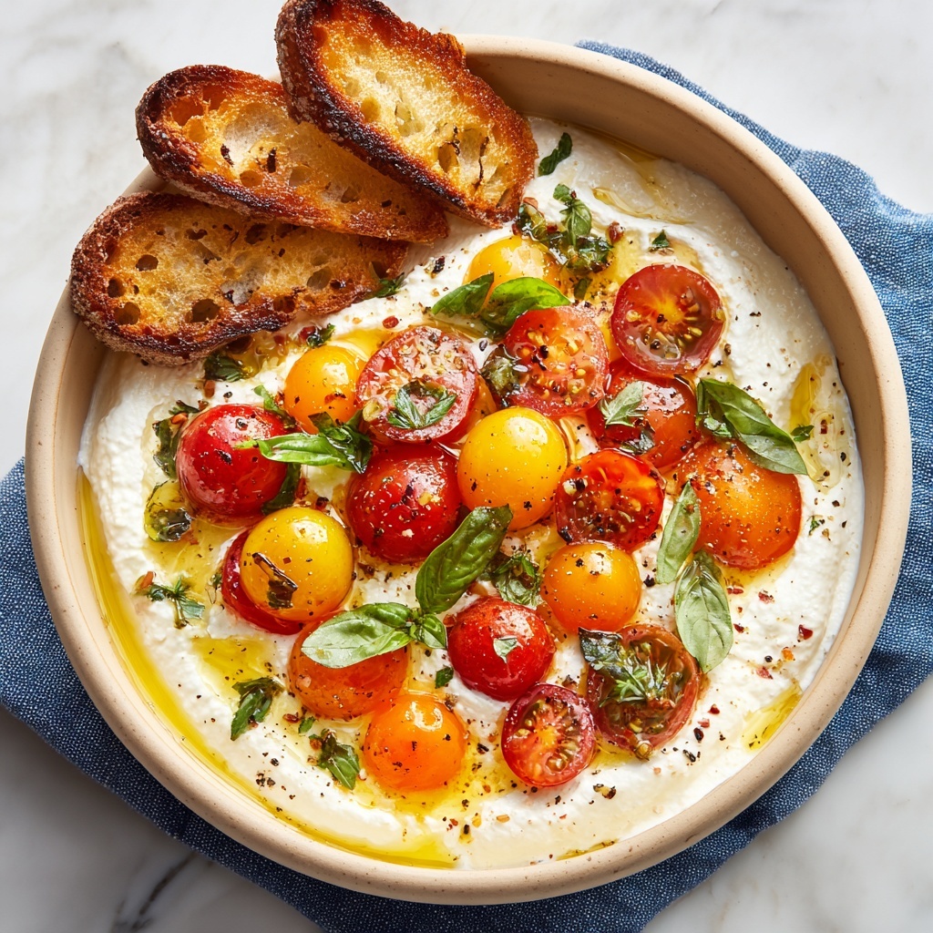 Whipped Feta Bruschetta Dip Recipe - Recipe Image