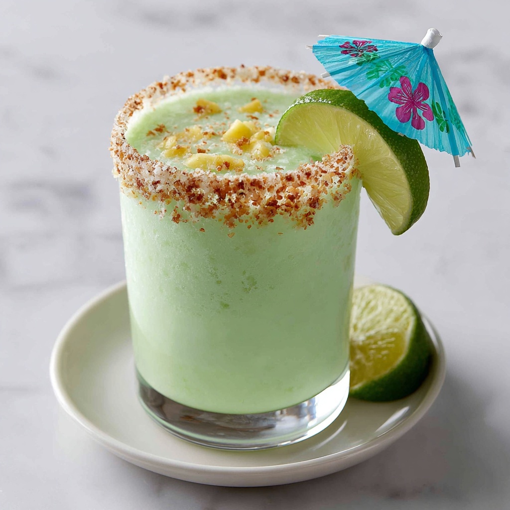 Key Lime Colada: A Tropical Coconut and Lime Cocktail Recipe - Recipe Image