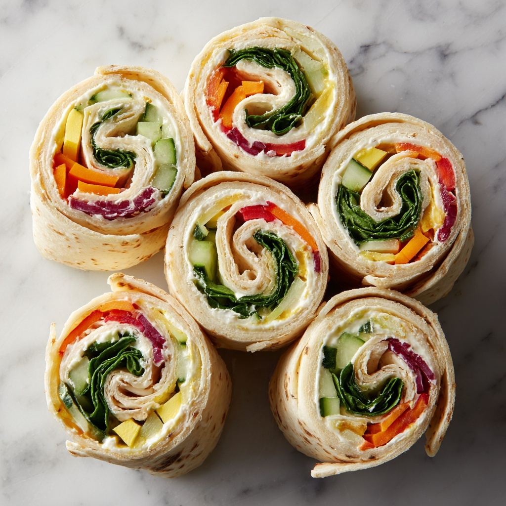 Fresh Vegetable Tortilla Roll-Ups Recipe - Recipe Image