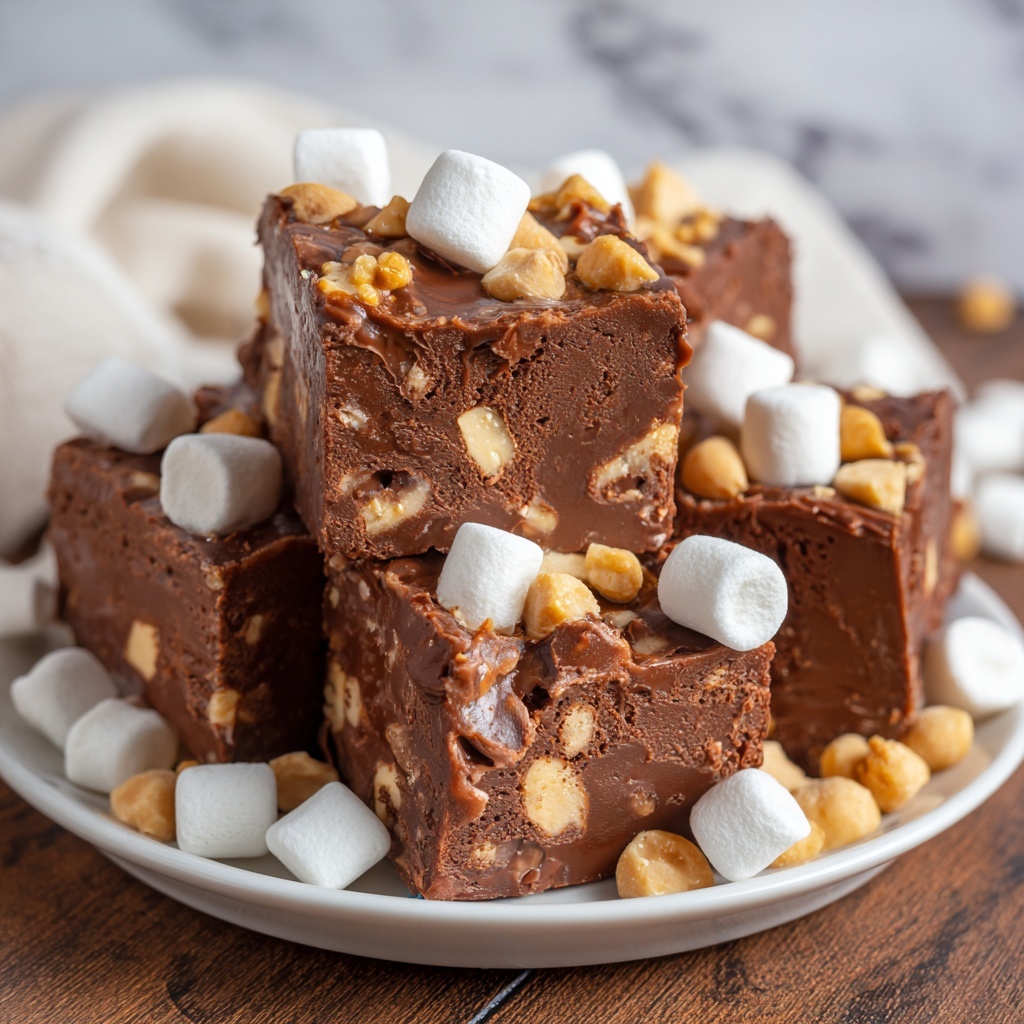 Decadent Rocky Road Fudge Ready in Just 10 Minutes Recipe - Recipe Image
