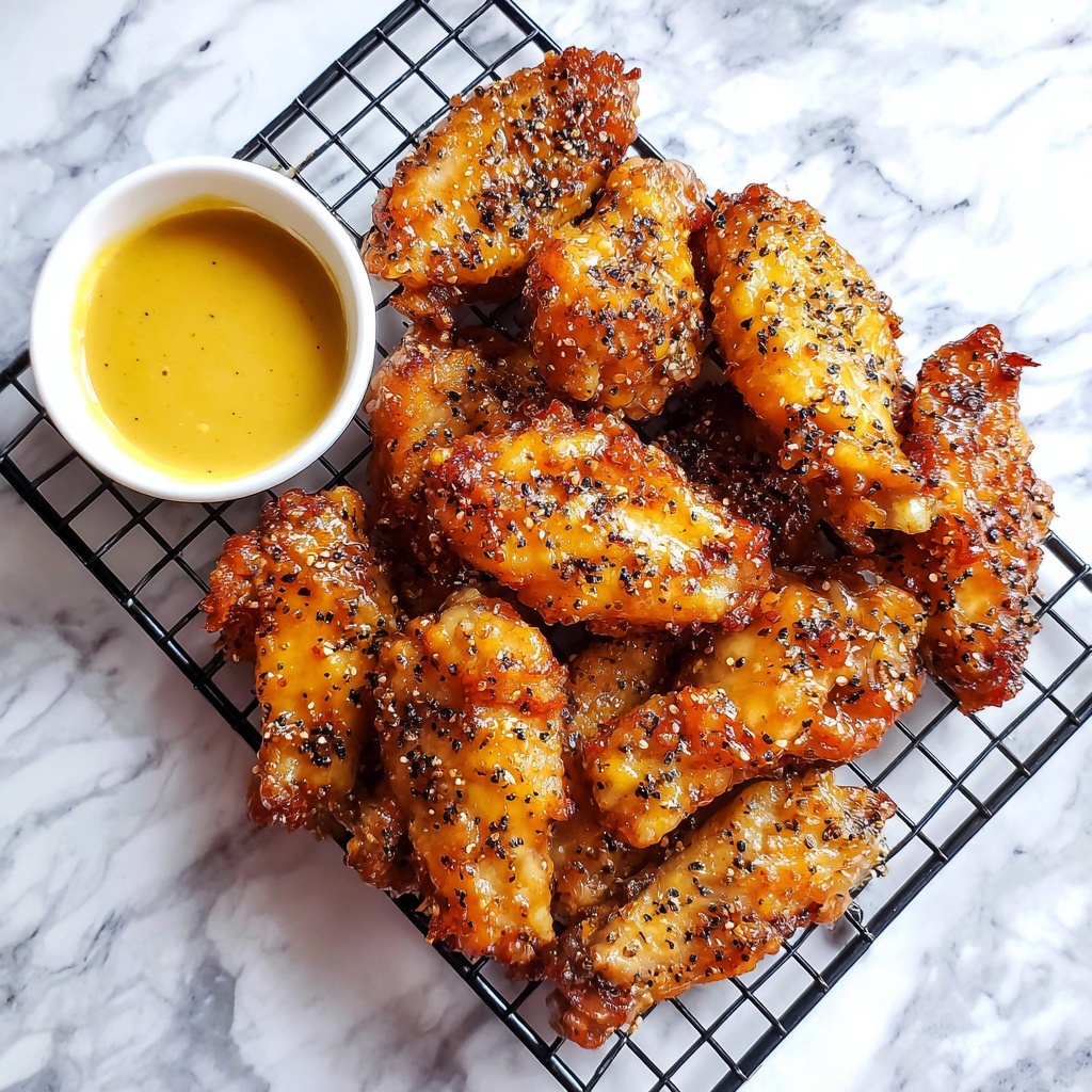 Honey Lemon Pepper Wings Recipe - Recipe Image