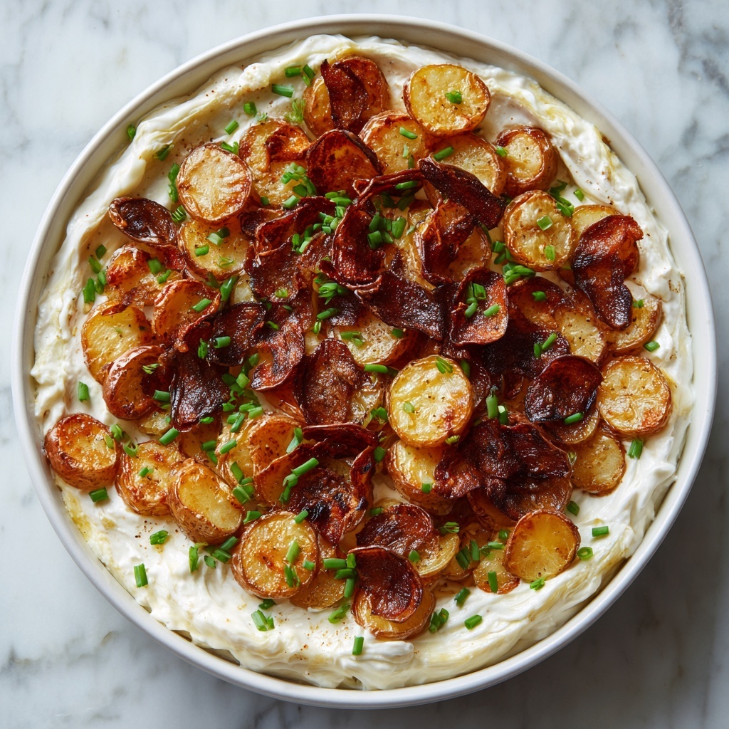 Crispy Smashed Potato Salad with Herbed Greek Yogurt Dressing Recipe - Recipe Image