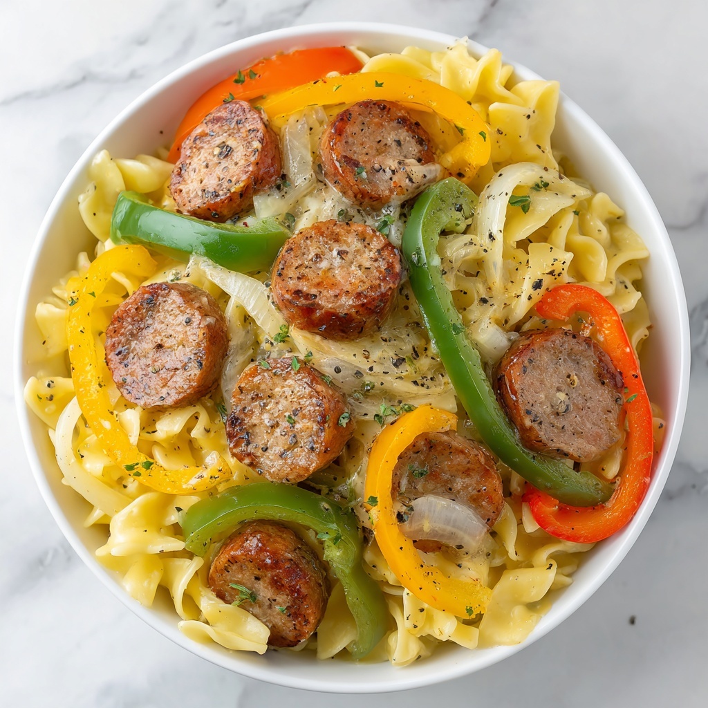 Creamy Sausage Skillet: 5 Steps to Comforting Bliss Recipe - Recipe Image