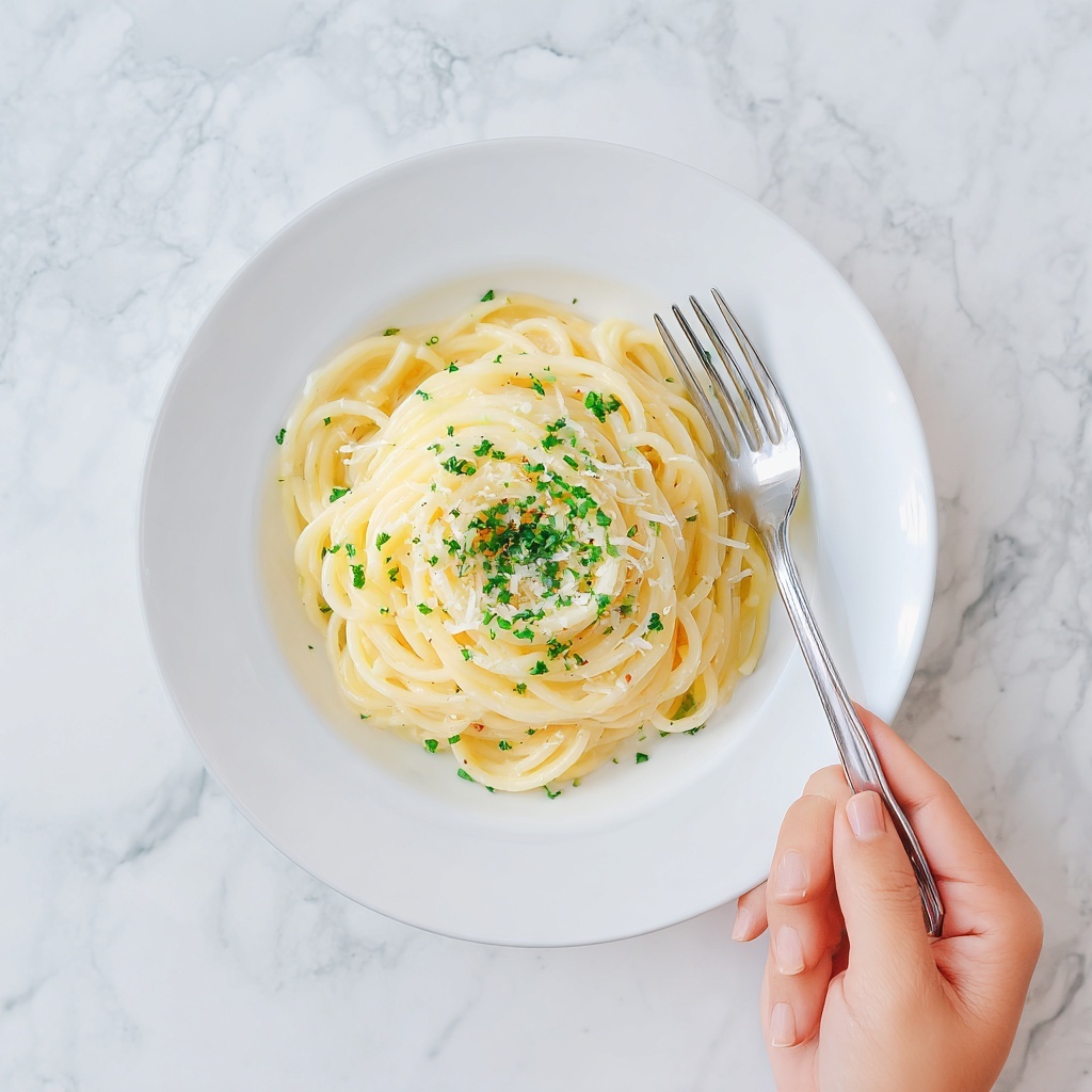 Garlic Butter Pasta Recipe - Recipe Image