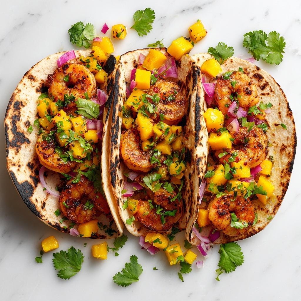 Spicy Shrimp Tacos with Mango Salsa Recipe - Recipe Image