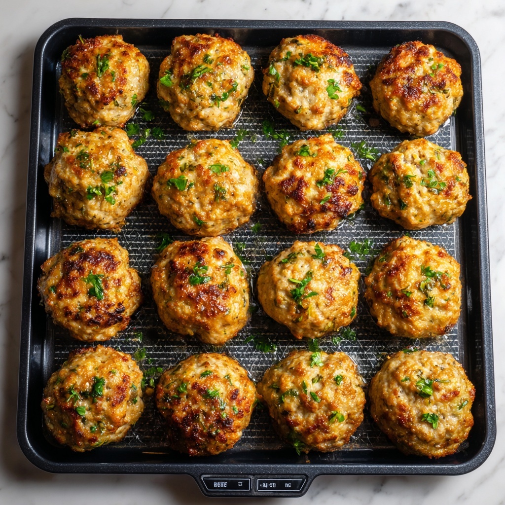 Air Fryer Chicken Parmesan Meatballs Recipe - Recipe Image