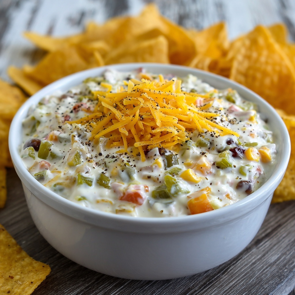 Hissy Fit Dip: A Creamy Ranch Cheddar Delight Recipe - Recipe Image