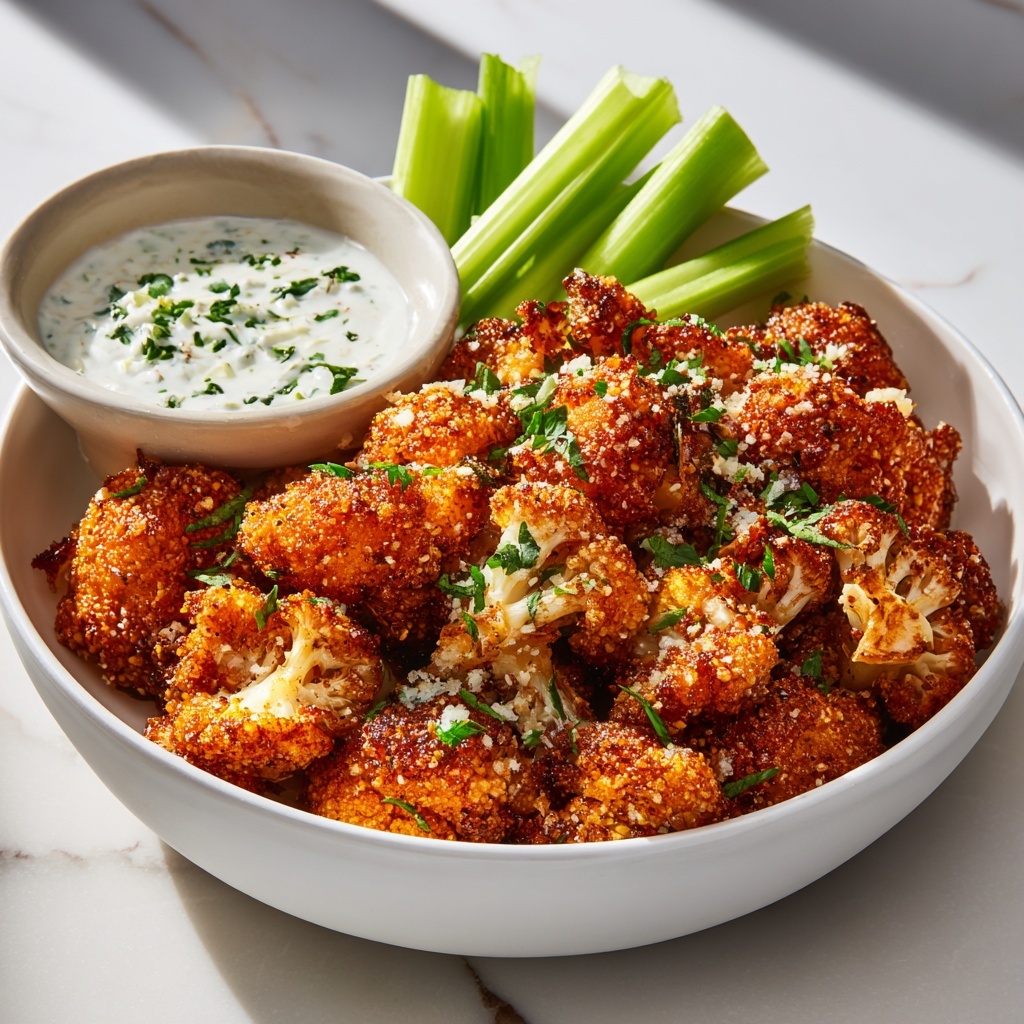 Air Fryer Buffalo Cauliflower Wings Recipe - Recipe Image