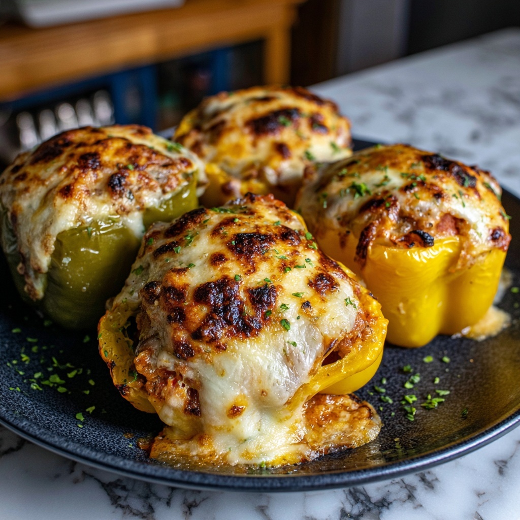 Buffalo Chicken Stuffed Peppers Recipe - Recipe Image