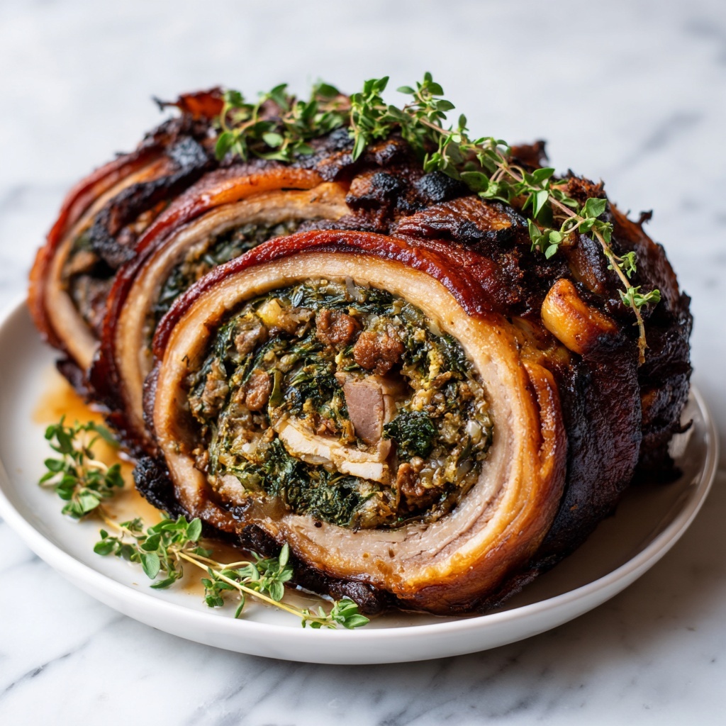Italian Porchetta Roast with Fennel & Herbs Recipe - Recipe Image