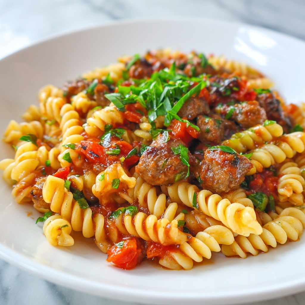 Crock Pot Sausage Pasta Recipe - Recipe Image