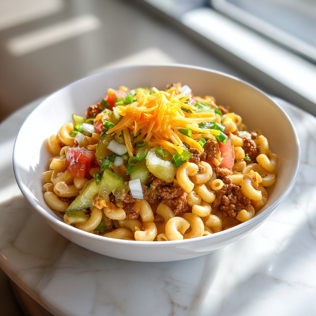 Big Mac Pasta Salad: 7 Flavorful Twists You'll Adore Recipe - Recipe Image