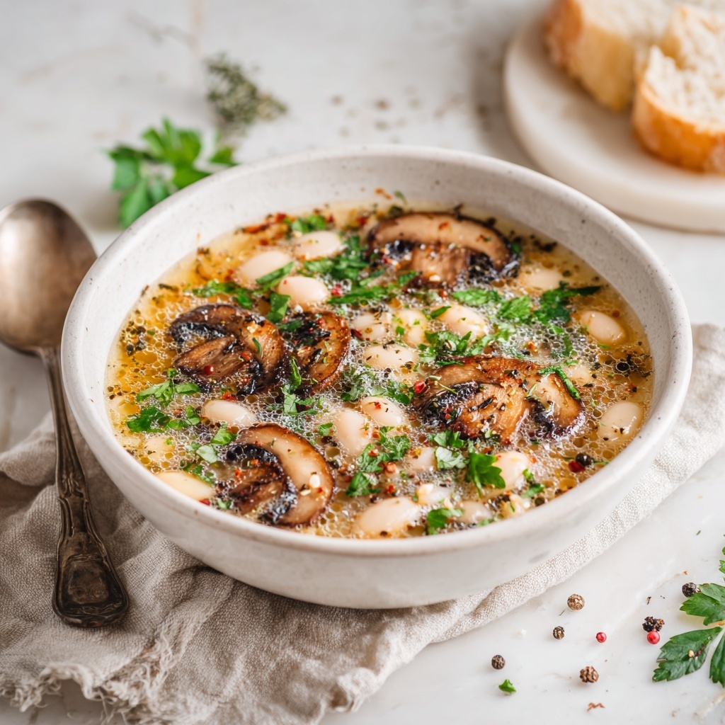 Cozy White Bean Mushroom Stew (Vegan) Recipe - Recipe Image