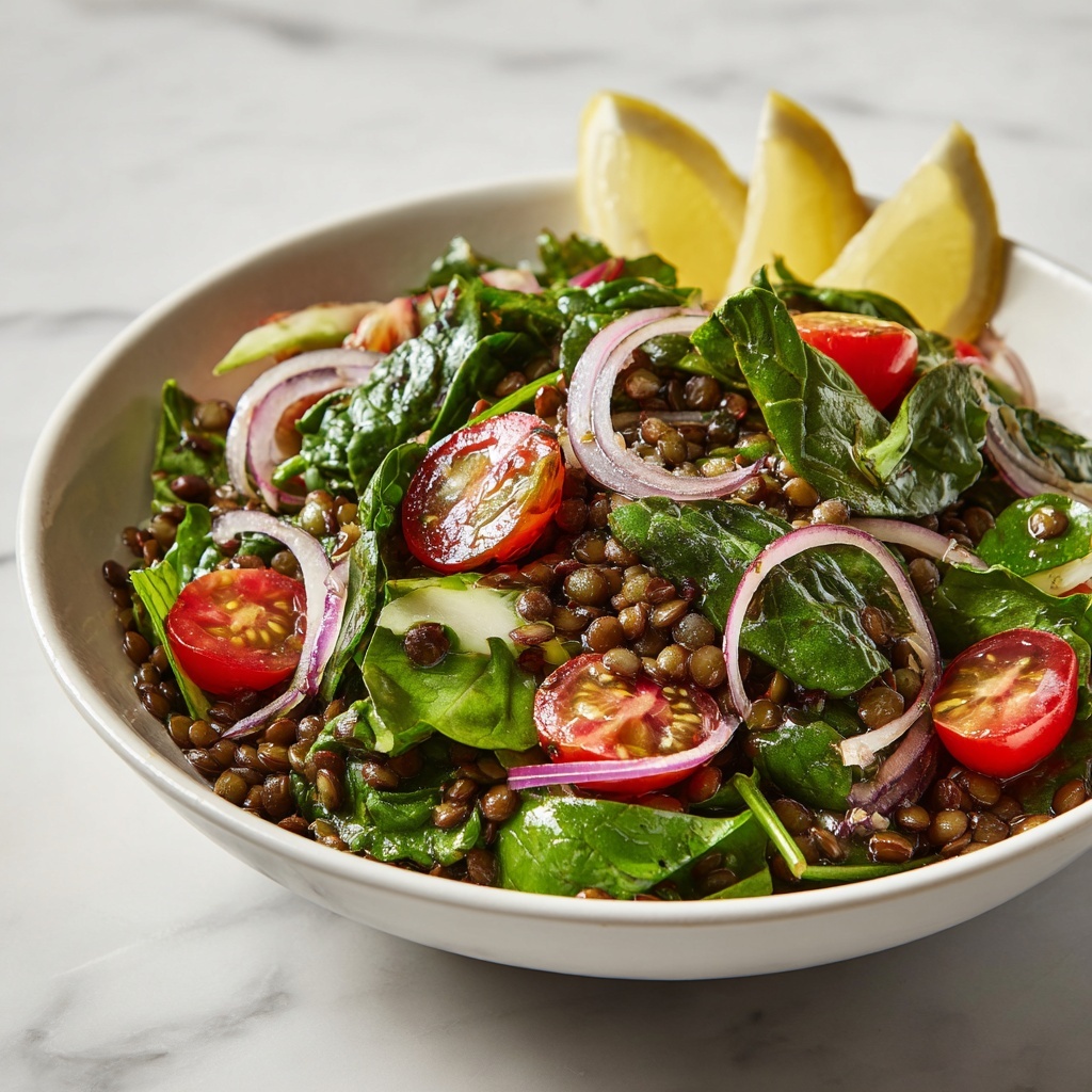 Lemon Pesto Lentil Salad Recipe - Recipe Image