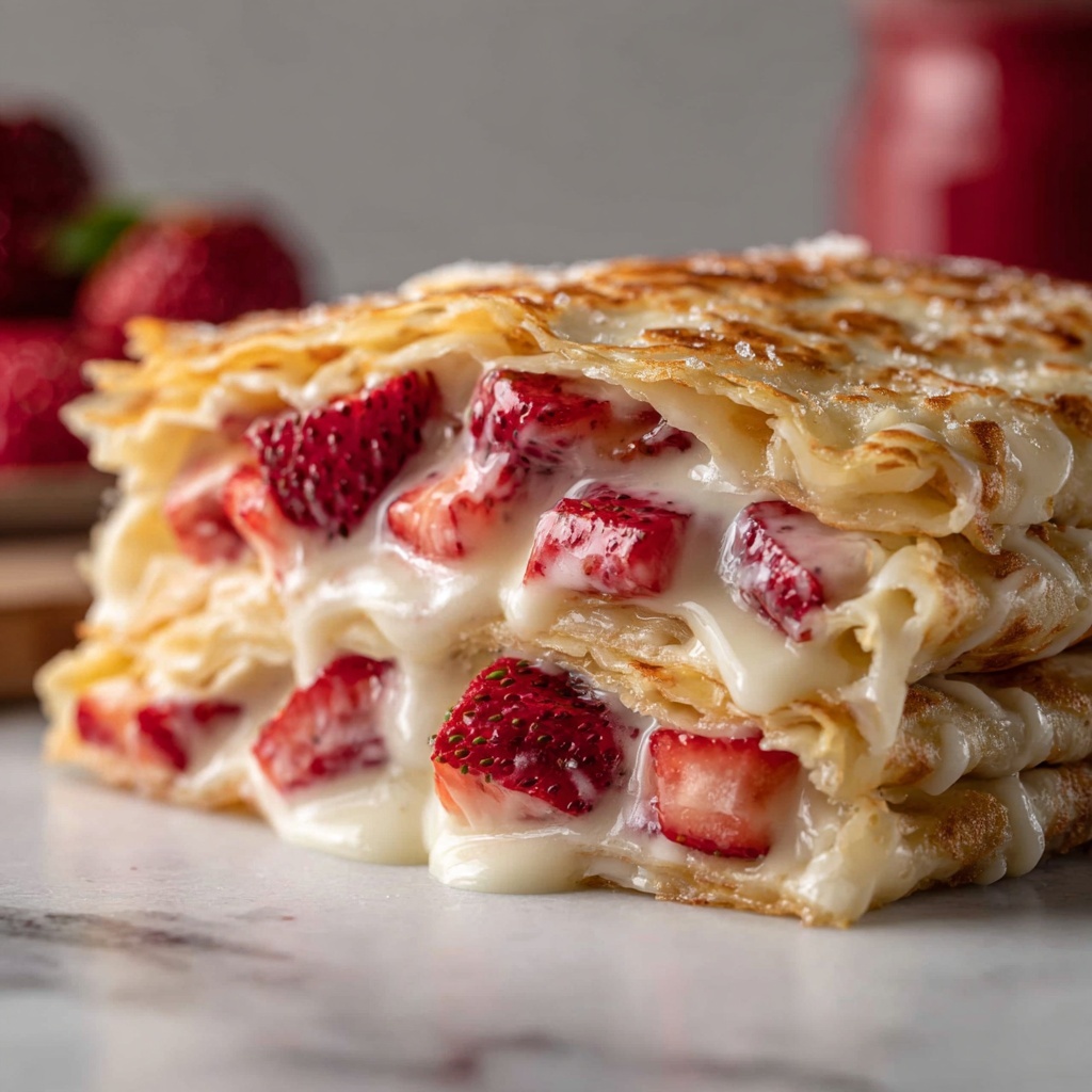 Strawberry Cheesecake Quesadilla Recipe - Recipe Image