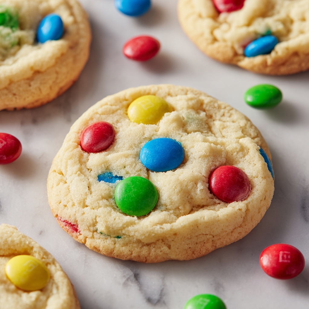 Soft and Chewy M&M Cookies Recipe - Recipe Image
