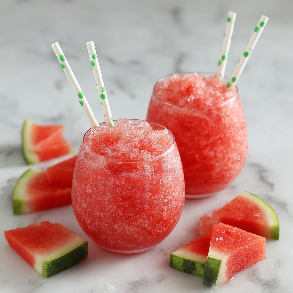 Watermelon Lemonade Slushies Recipe - Recipe Image