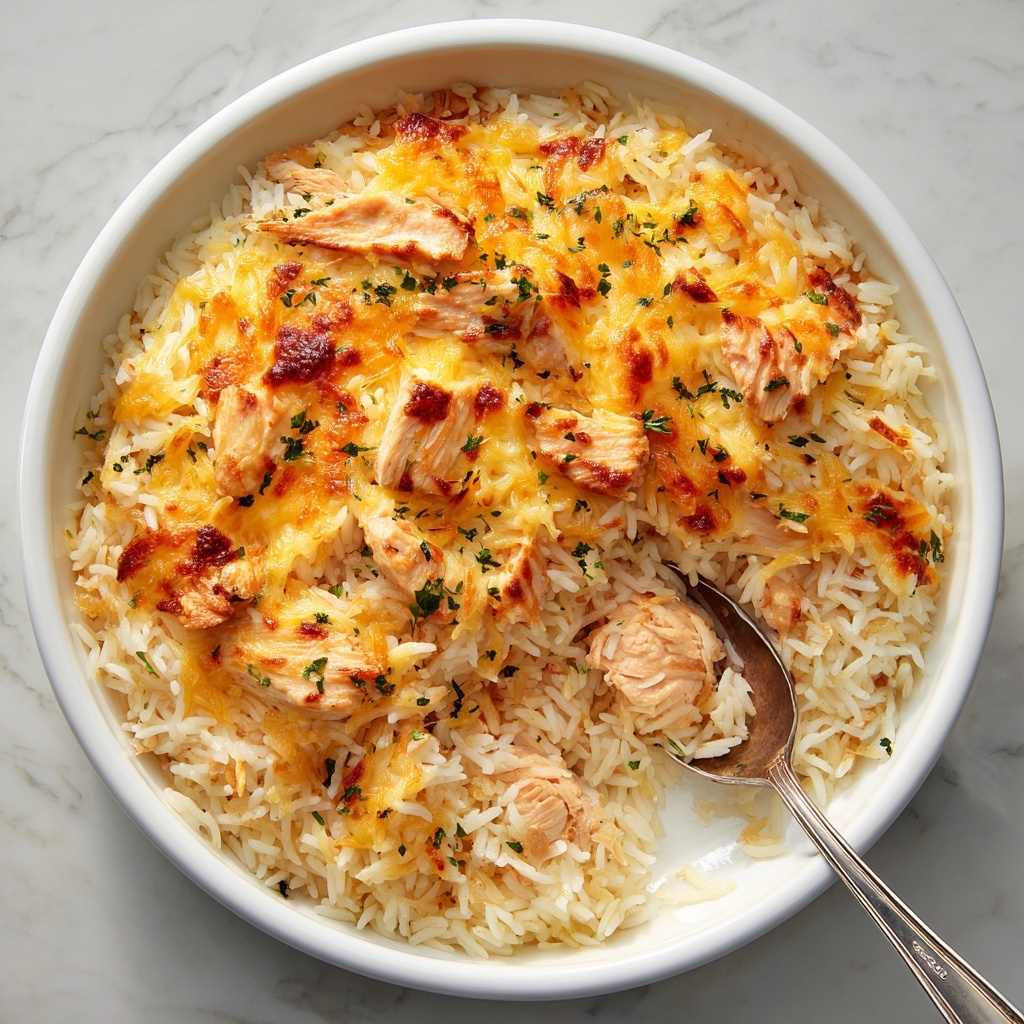 Creamy Chicken and Rice Casserole Recipe - Recipe Image