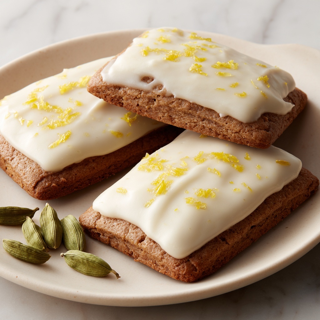 Cardamom Shortbread Cookies with Orange Glaze for Tea Bliss Recipe - Recipe Image