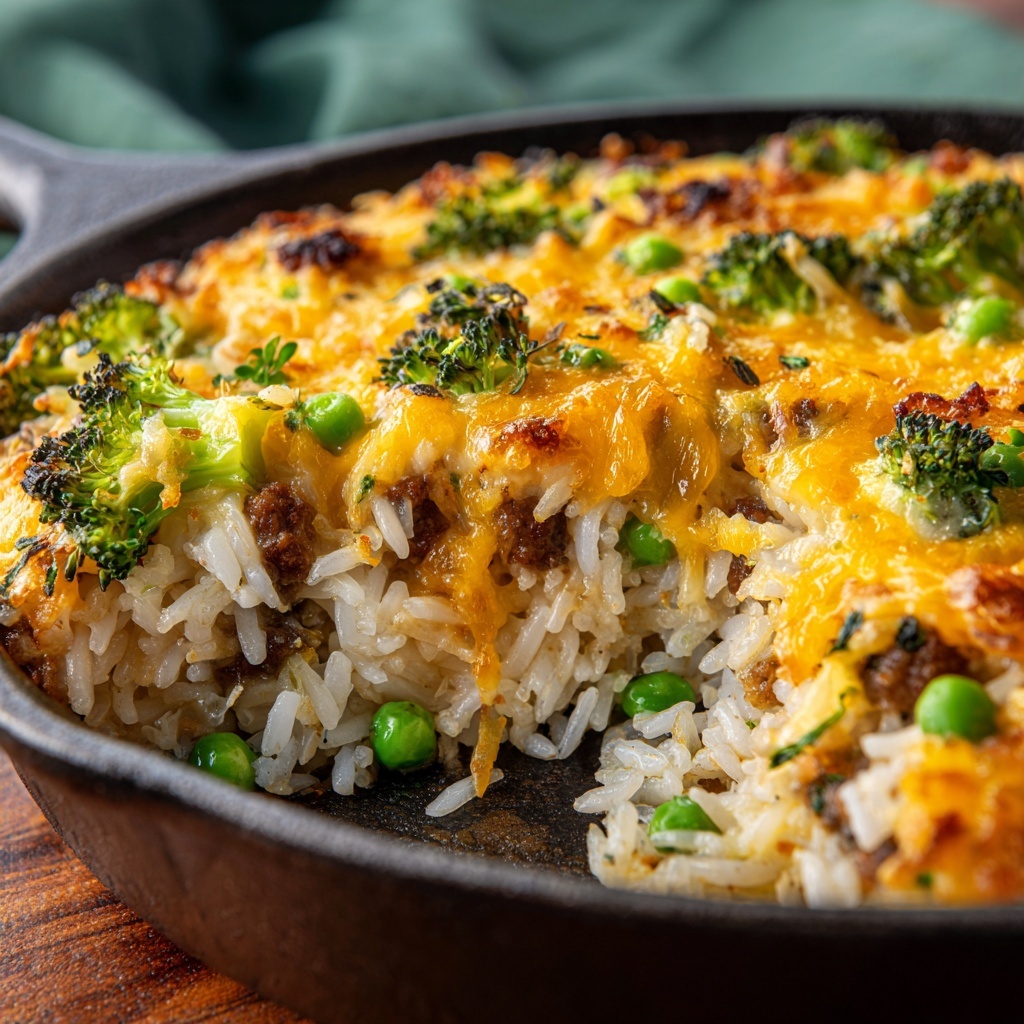 Cheesy Turkey Rice Recipe - Recipe Image