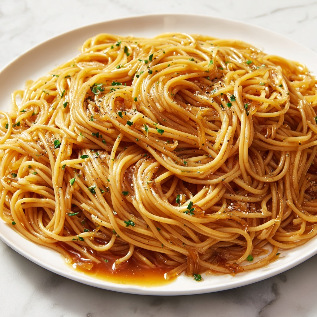 Slow Cooker Caramelized Onions Pasta Recipe - Recipe Image