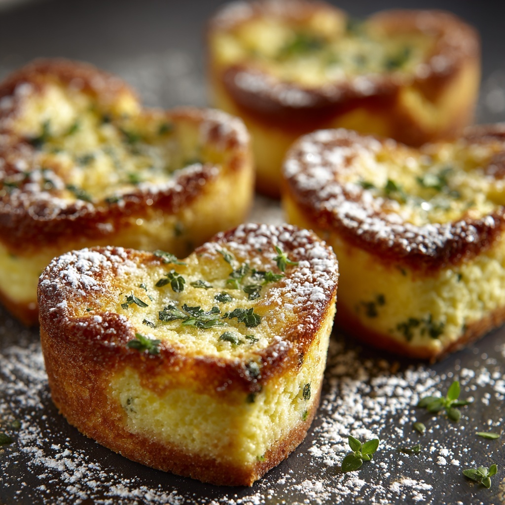 Heart-Shaped Polenta Bites with Savory Marinara Recipe - Recipe Image