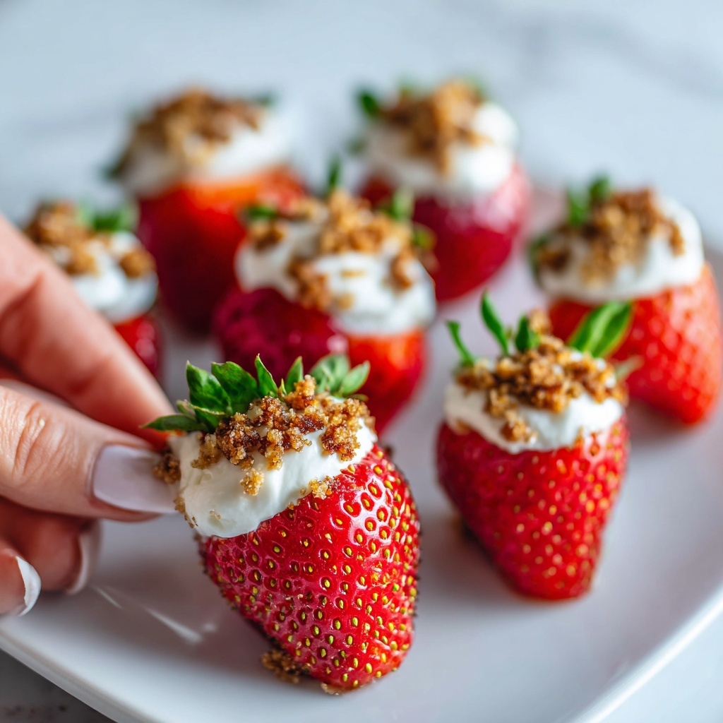 Cheesecake Stuffed Strawberries Recipe - Recipe Image