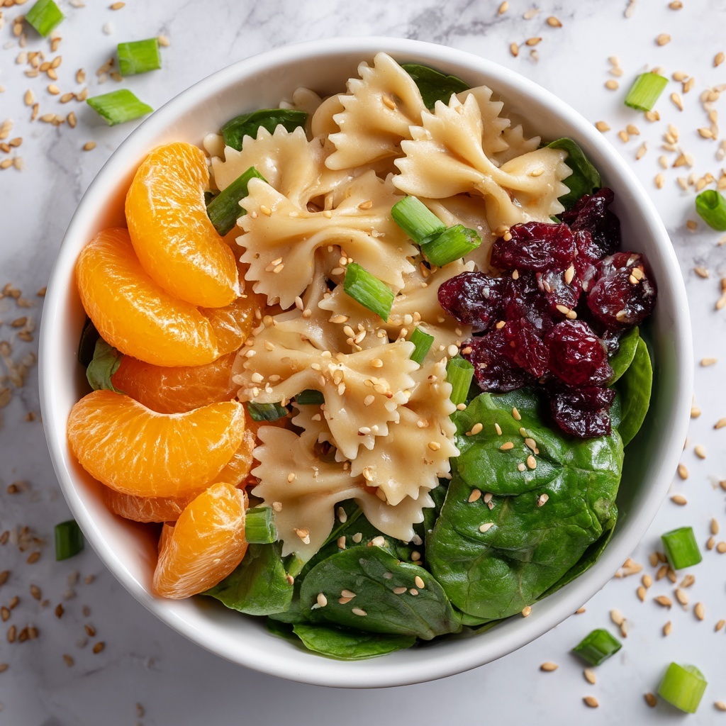 Mandarin Orange and Spinach Pasta Salad Recipe - Recipe Image