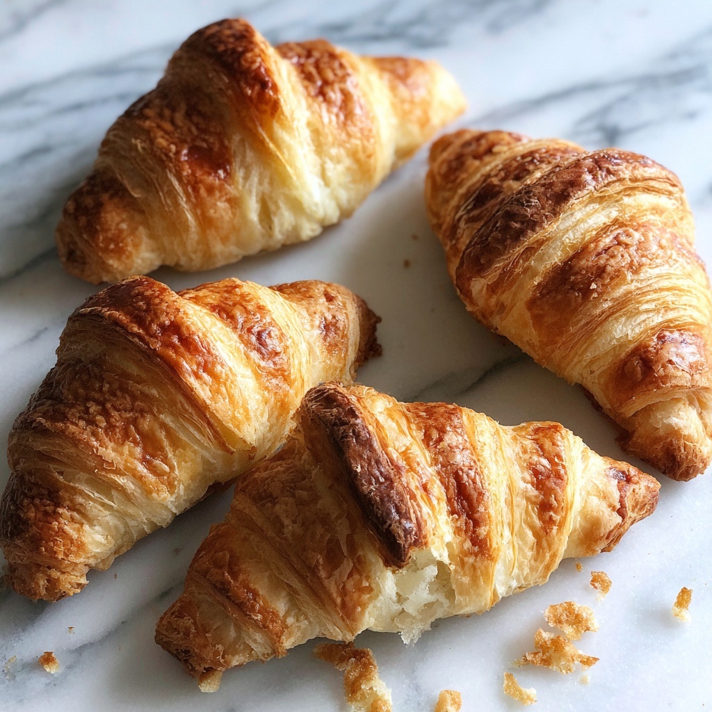 Homemade Flaky Croissants Recipe - Recipe Image