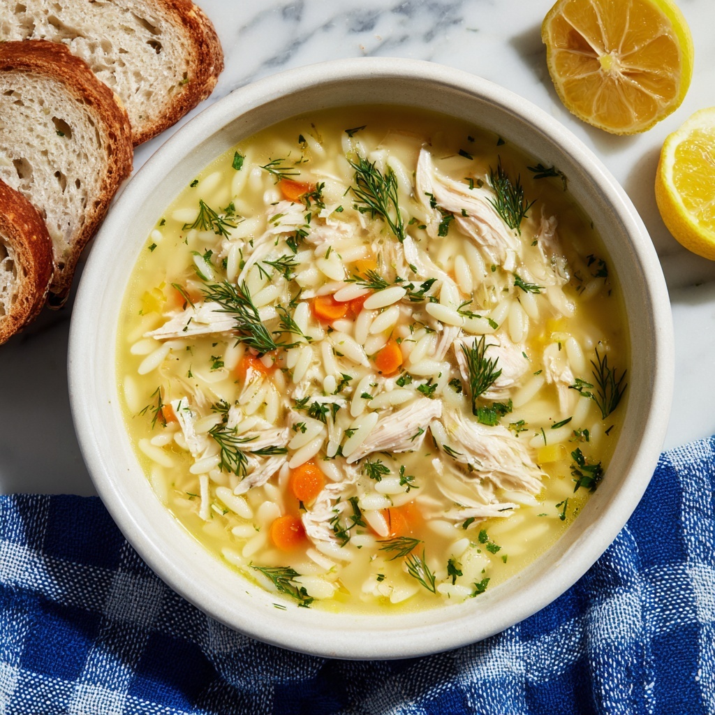 Greek Lemon Chicken Soup (Avgolemono) Recipe - Recipe Image