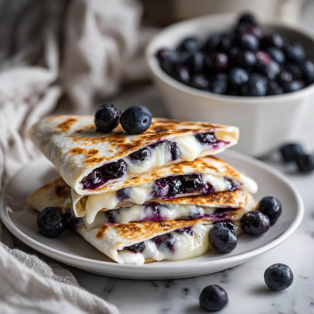 Blueberry Breakfast Quesadilla Recipe - Recipe Image