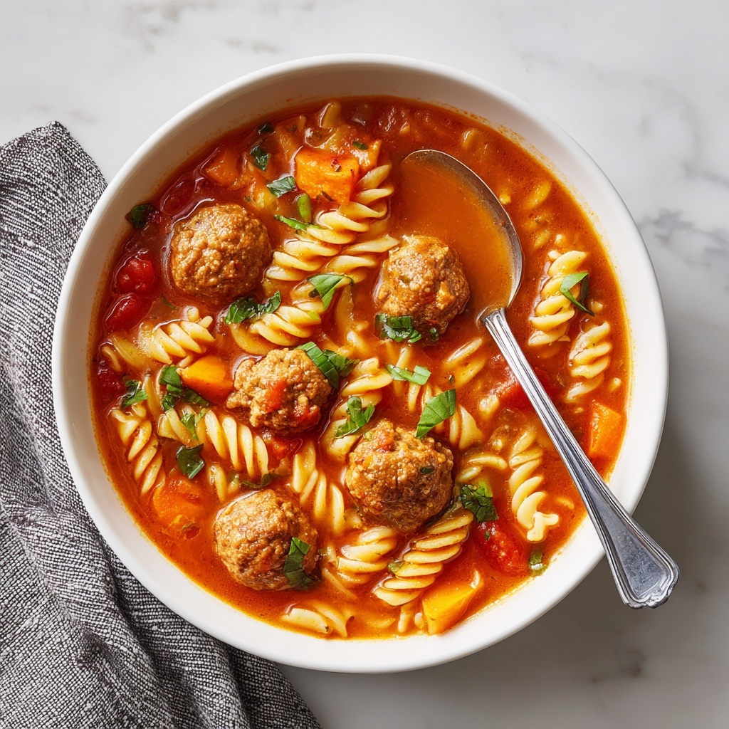 Creamy Italian Meatball Soup Recipe - Recipe Image