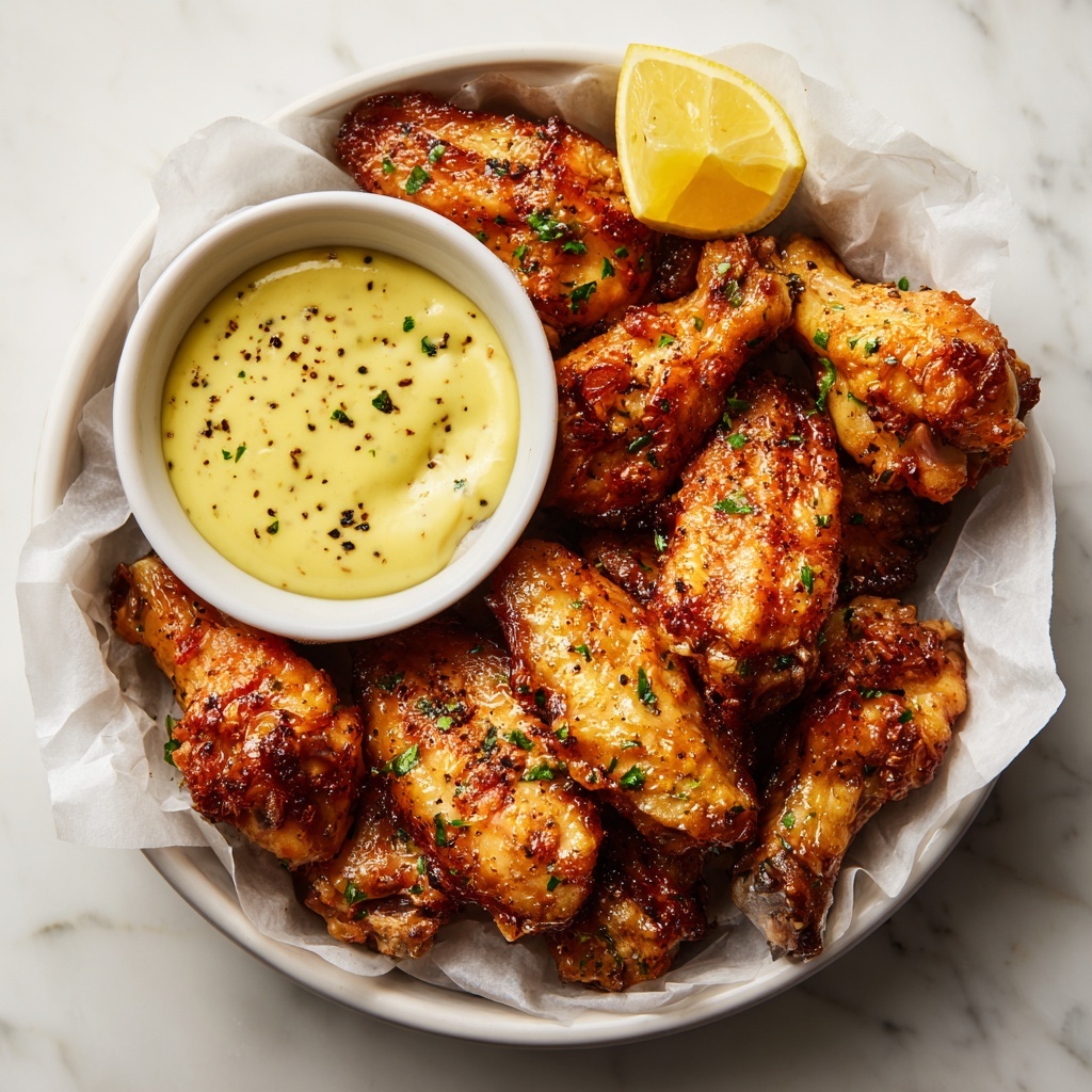 Honey Lemon Pepper Wings Recipe - Recipe Image