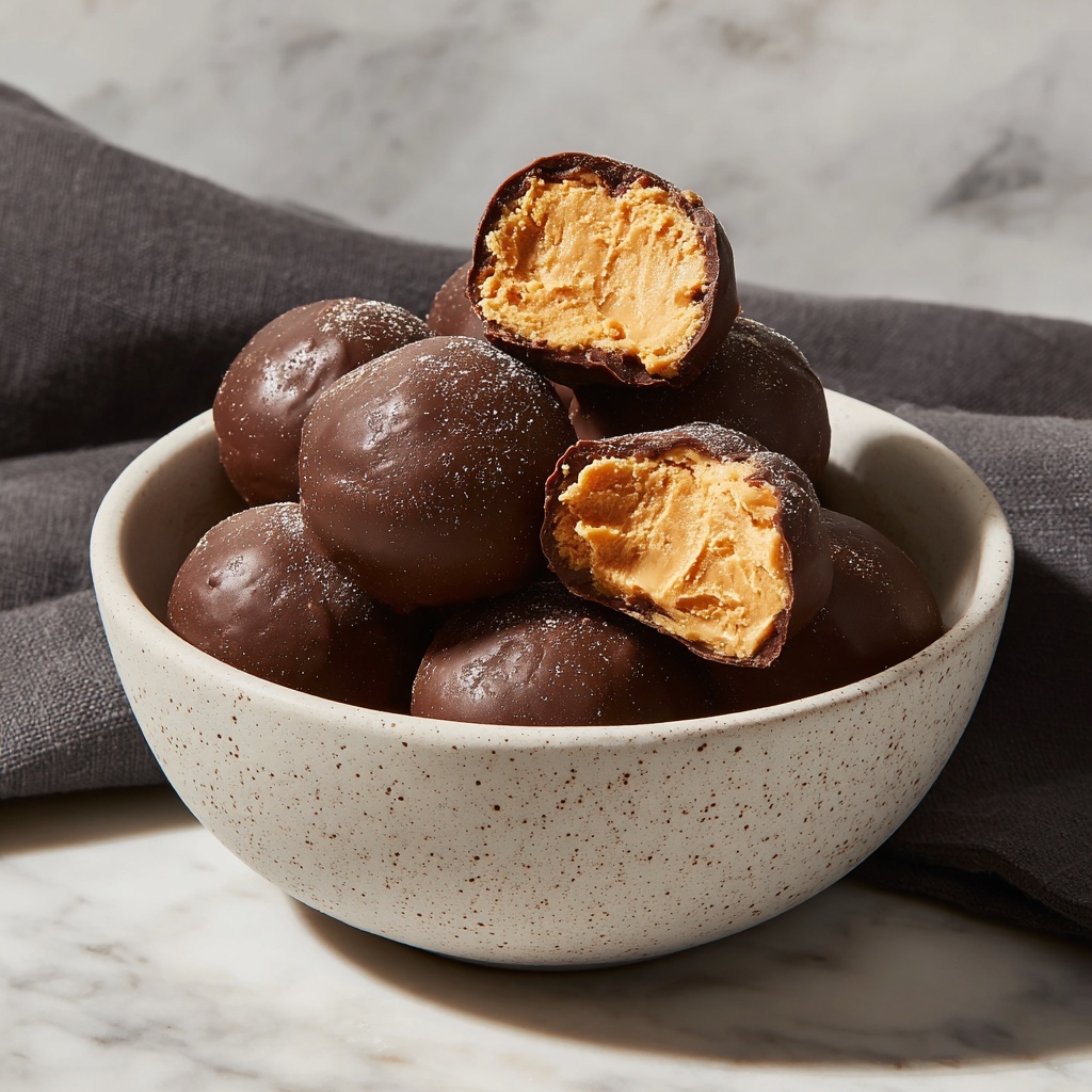 Delicious Chickpea Vegan Chocolate Truffles Recipe - Recipe Image